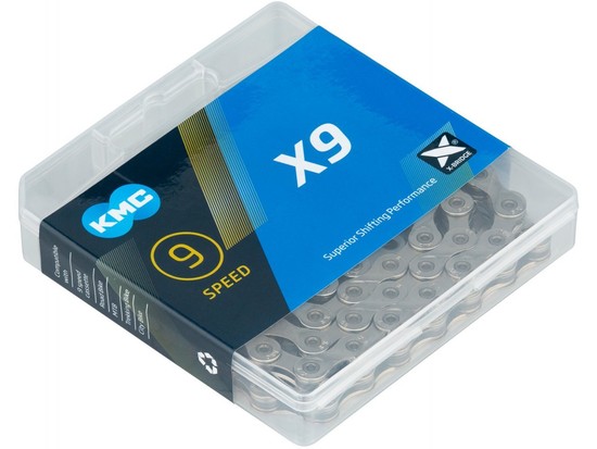 Цепь KMC X9 (1/2&Prime;x11/128&Prime;, 114 звен., 9 скор.)